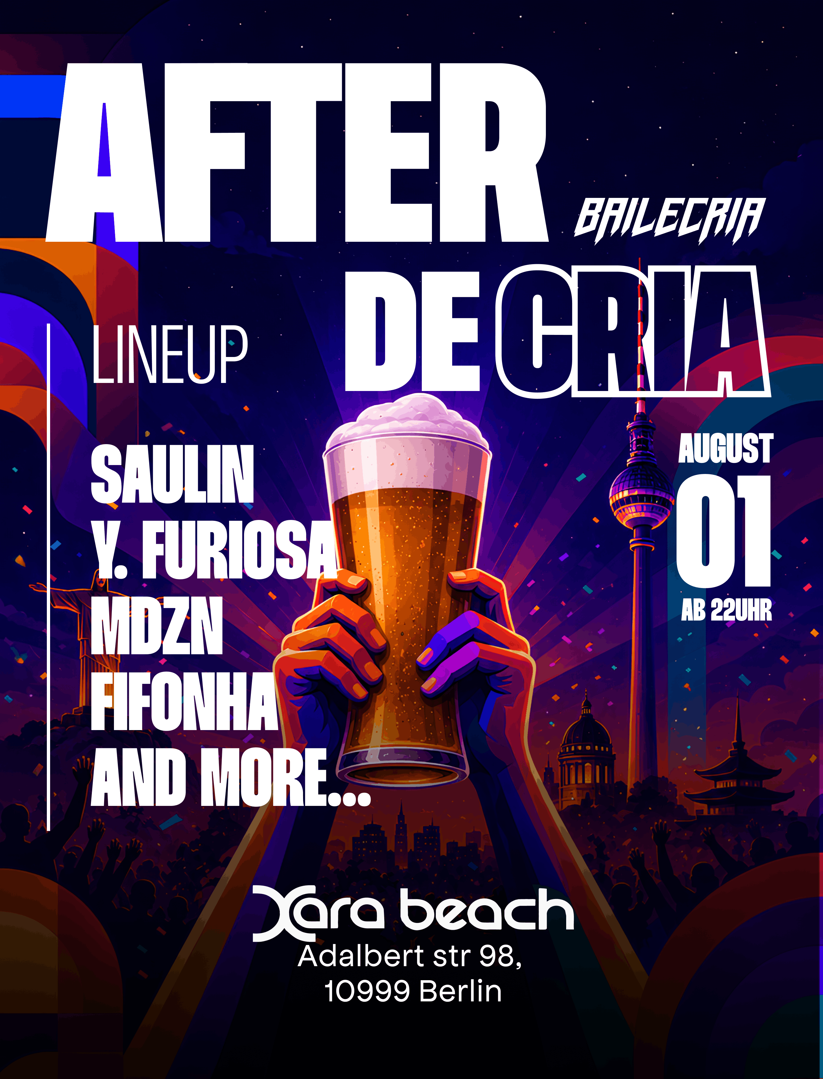 AFTER PARTY XXL - Xara Beach - Kottbussertor